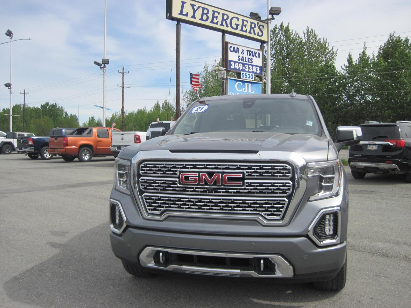 2021 gray /black GMC Sierra 1500 Denali (3GTU9FET8MG) , automatic transmission, located at 9530 Old Seward Highway, Anchorage, AK, 99515, (907) 349-3343, 61.134140, -149.865570 - Nice GMC 1500 Denali Duramax Diesel come take a test drive - Photo#1